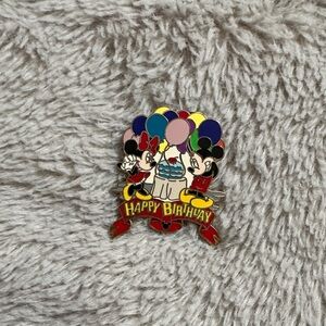 Mickey and Minnie Birthday Pin